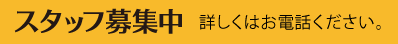 スタッフ募集中